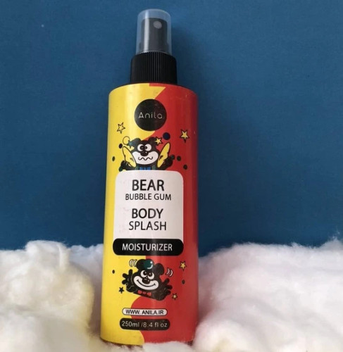 بادی اسپلش خوردنی آنیلا حجم 250 میلی لیتر آدامس خرسی