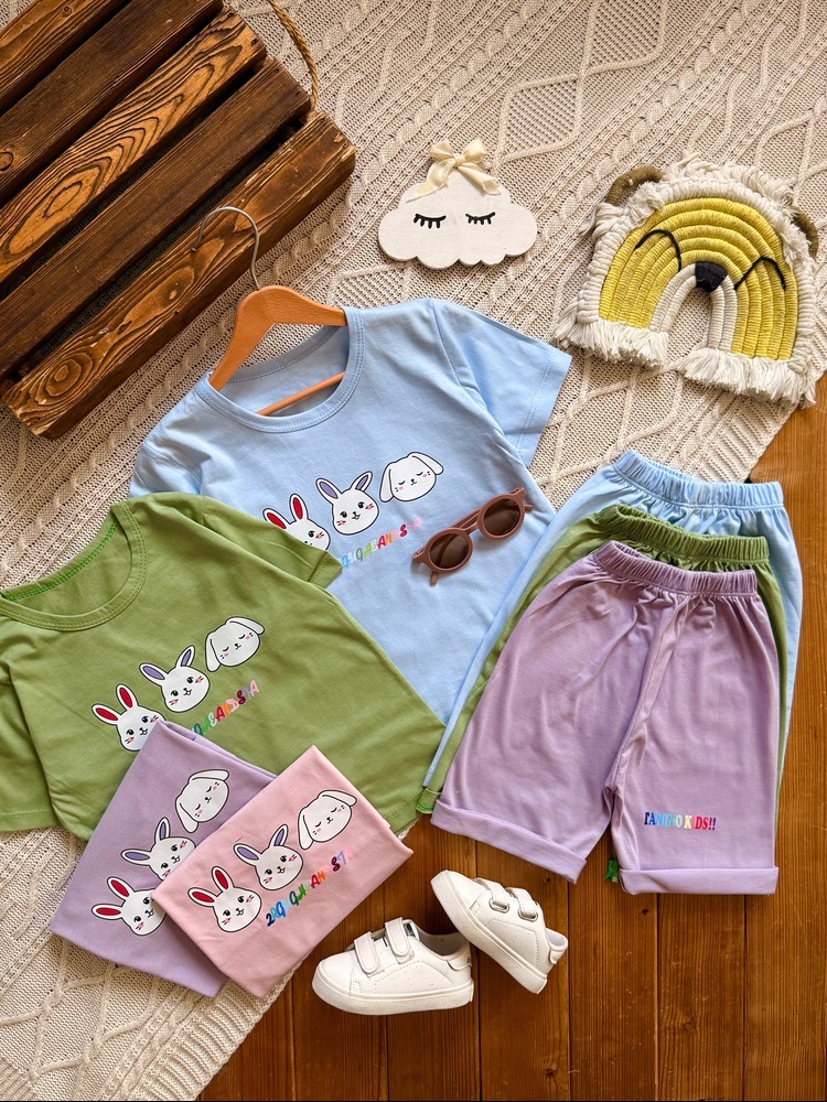 تیشرت و شلوارک سه خرگوش